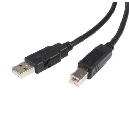 StarTech.com Cable para Impresora, USB 2.0 A Macho - USB 2.0 B Macho, 3 Metros, Negro A MACHO A B MACHO PARA IMPRESORA.