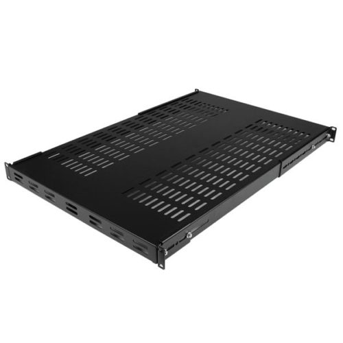 CHAROLA FIJA 1U 113KG DE RACK VENTILADA DE PROFUNDIDAD AJUSTABLE