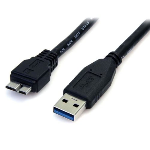 StarTech.com Cable USB 3.0 Super Speed, USB A Macho - Micro USB B Macho, 50cm, Negro A USB A MACHO A MACHO .