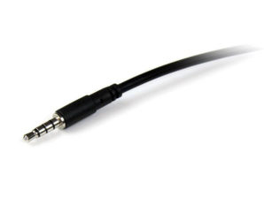 Cable Startech.com 3.5mm Macho - 3.5mm Hembra, 2 Metros, Negro PINES HEADSET DIADEMA JACK 3.5MM.