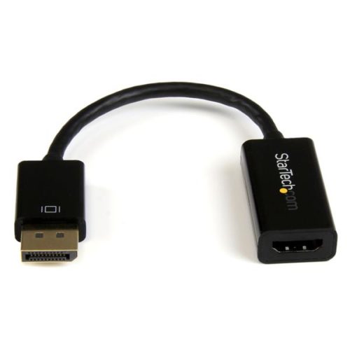 Startech.com Convertidor de Video DisplayPort Macho - HDMI Hembra, 15cm, Negro ADAPTADOR ACTIVO DP 4K 30HZ .