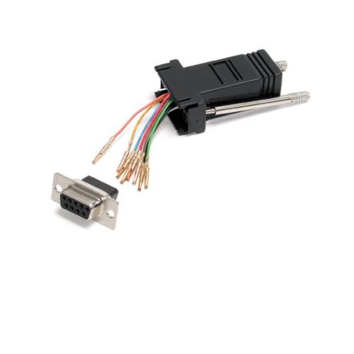 StarTech.com Adaptador Modular Serial DB9 Hembra - RJ-45 Hembra, Negro A RJ45 HEMBRA A HEMBRA .