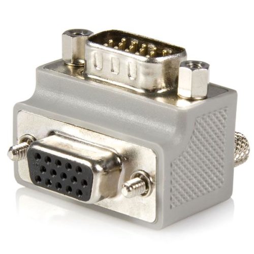 Startech.com Adaptador de Cable VGA Macho - VGA Hembra Tipo 2 Acodado a la Derecha TIPO 2 ACODADO A LA DERECHA M A .