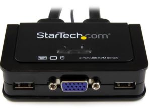 StarTech.com Cable Switch KVM SV211USB, USB+VGA, 85cm, Negro 2 PUERTOS VGA ALIMENTACION USB