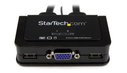 StarTech.com Cable Switch KVM SV211USB, USB+VGA, 85cm, Negro 2 PUERTOS VGA ALIMENTACION USB