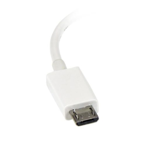 StarTech.com Cable Adaptador Micro USB Macho - USB OTG Hembra, 12cm, Blanco OTG BLANCO 12CM MACHO A HEMBRA .