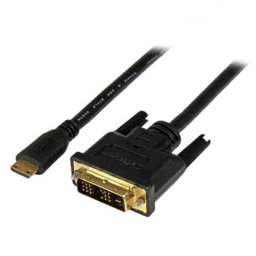 StarTech.com Adaptador Cable Conversor Mini HDMI - DVI-D para Tablet y Cámara, 2 Metros A DVI-D PARA TABLET Y CAMARA .