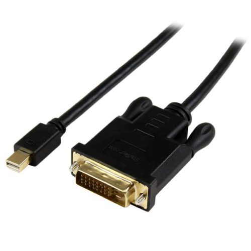 StarTech.com Cable Activo de Vídeo Externo Mini DisplayPort - DVI, 1.8 Metros, Negro MINI DISPLAYPORT A DVI NEGRO