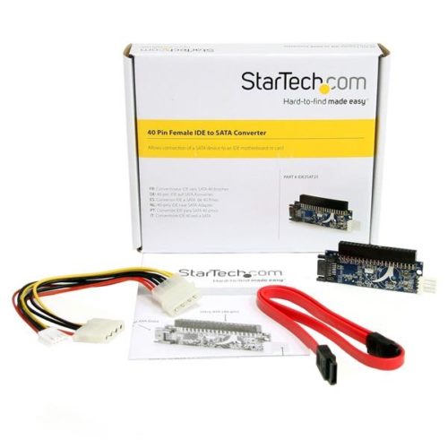 StarTech.com Convertidor Adaptador Bidireccional IDE ATA de 40-pin a SATA BIDIRECCIONAL IDE ATA 40PIN A SATA