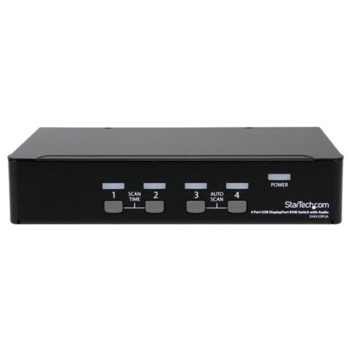 Conmutador StarTech.com 4 puertos Vídeo DisplayPort Hub Concentrador USB 2.0 Audio - 2560x1600 DISPLAYPORT DP AUDIO HUB USB