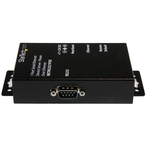 StarTech.com Servidor de Dispositivos Serie de 1 Puerto RS-232 con Power over Ethernet PoE, Conversor Serial a Red IP PUERTO POWER OVER ETHERNET IP