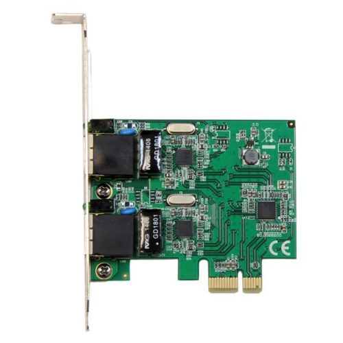 StarTech.com Tarjeta de Red NIC PCI Express Perfil Bajo de 2 Puertos Gigabit Ethernet RJ-45 2 PUERTOS PCI EXPRESS NIC RJ45 .