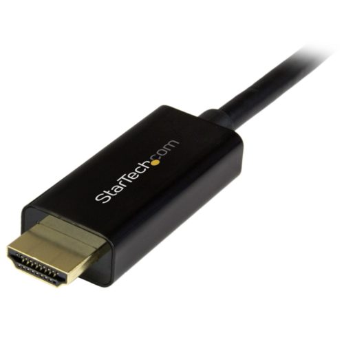 StarTech.com Cable Convertidor DisplayPort - HDMI, 2 Metros, Negro A HDMI DE 2M NEGRO ULTRA HD 4K