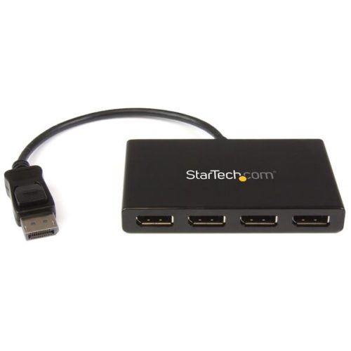 StarTech.com Splitter Multiplicador DisplayPort 1.2 - 4x DisplayPort, Negro A 4 PUERTOS DISPLAYPORT HUB MST