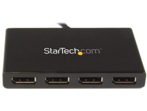 StarTech.com Splitter Multiplicador DisplayPort 1.2 - 4x DisplayPort, Negro A 4 PUERTOS DISPLAYPORT HUB MST