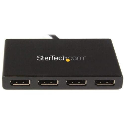 StarTech.com Splitter Multiplicador DisplayPort 1.2 - 4x DisplayPort, Negro A 4 PUERTOS DISPLAYPORT HUB MST