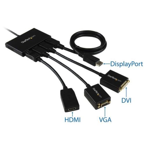 StarTech.com Splitter Multiplicador DisplayPort 1.2 - 4x DisplayPort, Negro A 4 PUERTOS DISPLAYPORT HUB MST