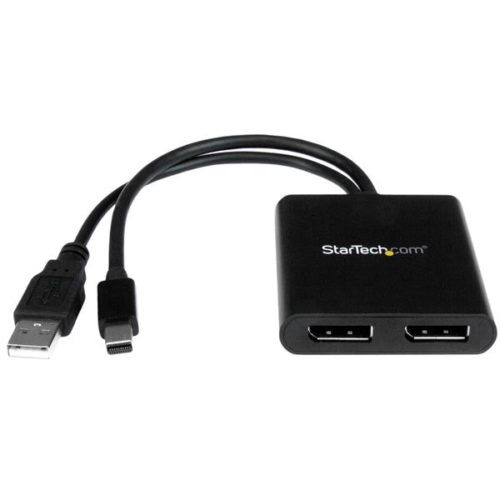StarTech.com Splitter Multiplicador Mini DisplayPort - 2x DisplayPort, Negro 2 PUERTOS DISPLAYPORT HUB MST .