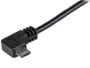 StarTech.com Cable USB - Micro USB con Conector Acodado a la Derecha, 2 Metros, Negro ACODADO A LA DERECHA .
