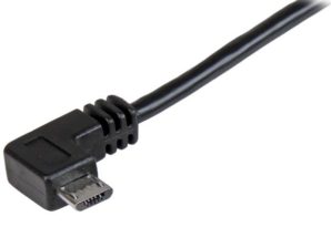 StarTech.com Cable Micro USB con Ángulo Derecho, 1 Metro, Negro ACODADO A LA DERECHA