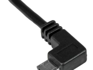 StarTech.com Cable Micro USB con Ángulo Izquierdo, 2 Metros, Negro ACODADO A LA IZQUIERDA .