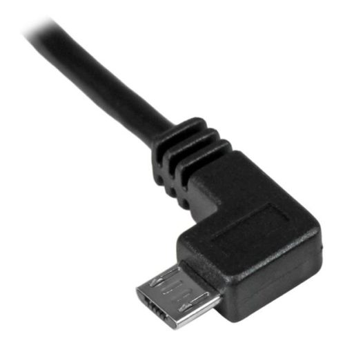 StarTech.com Cable Micro USB con Ángulo Izquierdo, 2 Metros, Negro ACODADO A LA IZQUIERDA .