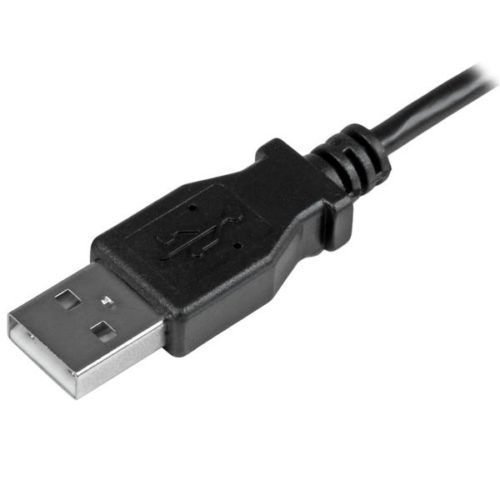 StarTech.com Cable Micro USB con Ángulo Izquierdo, 2 Metros, Negro ACODADO A LA IZQUIERDA .