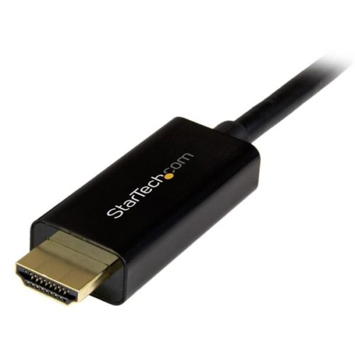 StarTech.com Cable DisplayPort Macho - HDMI Macho Ultra HD 4K, 1 Metro, Negro A HDMI DE 1M NEGRO ULTRA HD 4K .