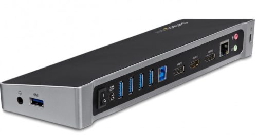 StarTech.com Docking Station USB3DOCKH2DP, 5x USB 3.0, 1x RJ-45, 2x DisplayPort TRIPLE PARA LAPTOP .