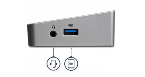 StarTech.com Docking Station USB3DOCKH2DP, 5x USB 3.0, 1x RJ-45, 2x DisplayPort TRIPLE PARA LAPTOP .