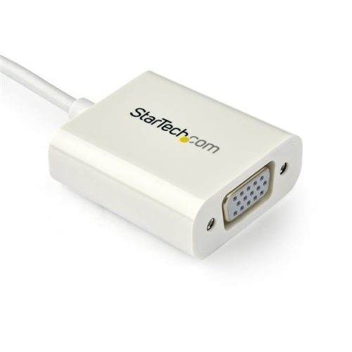 StarTech.com Adaptador de Video USB C - VGA, Blanco CONVERTIDOR USB TYPE-C VGA BLANC.