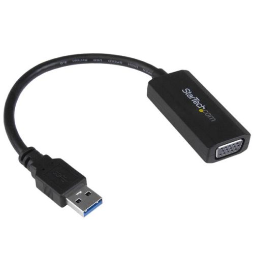 StarTech.com Adaptador de Video USB 3.0 Macho - VGA Hembra con Controladores Incorporados, Negro CONTROLADORES INCORPORADOS .