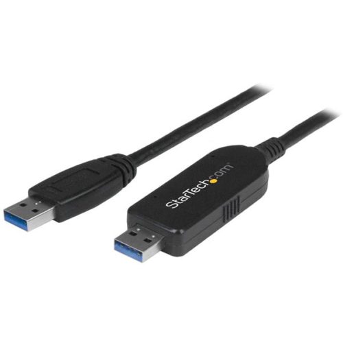 StarTech.com Cable de Transferencia de Datos USB 3.0 para Mac/PC, 1.8 Metros, Negro USB 3.0 PC A PC MAC Y WINDOWS .