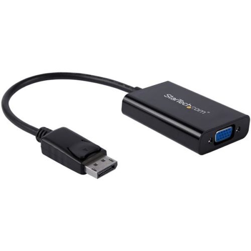 StarTech.com Adaptador de Video DisplayPort - VGA con Audio, Negro A VGA CON AUDIO .