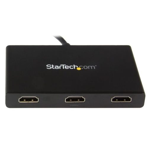 StarTech.com Convertidor DisplayPort - 3x HDMI, Hub MST DP 1.2, Negro A 3 PUERTOS HDMI HUB MST DP 1.2 .