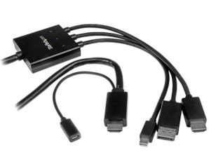 StarTech.com Cable Conversor HDMI, DisplayPort o Mini DisplayPort - HDMI, 2 Metros, Negro MINI DISPLAYPORT A HDMI CABLE 2M