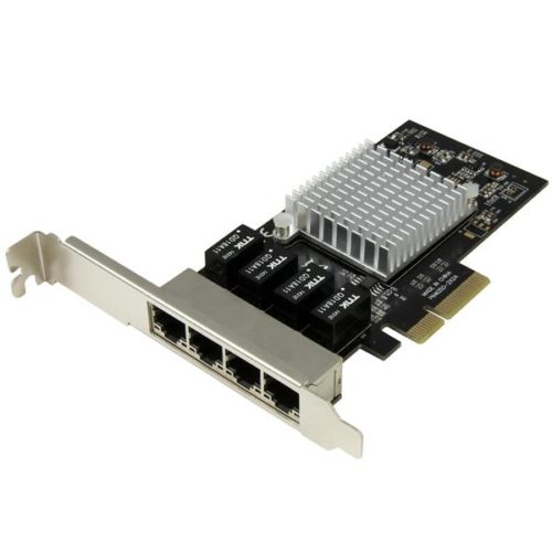 StarTech.com Tarjeta de Red PCI Express Ethernet Gigabit con 4 Puertos RJ-45 Chipset Intel i350 ETHERNET GIGABIT 4 PUERTOS