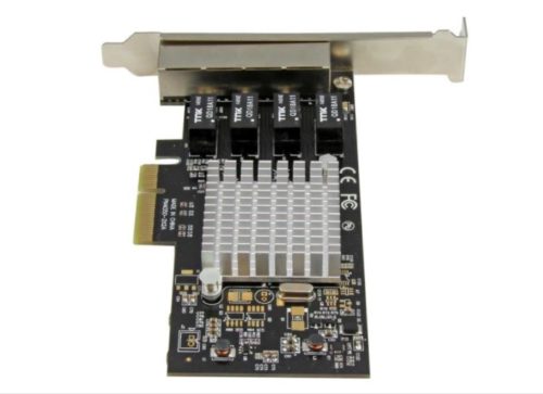 StarTech.com Tarjeta de Red PCI Express Ethernet Gigabit con 4 Puertos RJ-45 Chipset Intel i350 ETHERNET GIGABIT 4 PUERTOS
