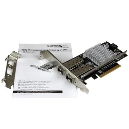 Tarjeta StarTech.com PCI Express de Red de Fibra de 10Gbit/s con 2 Puertos SFP+ Abiertos GB FIBRA 2 PUERTOS SFP ABIERTOS