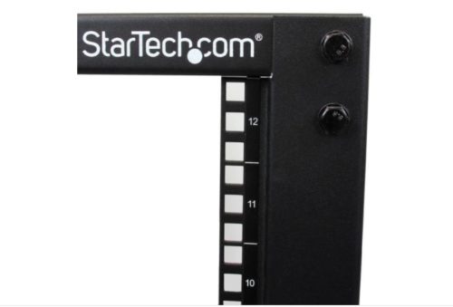StarTech.com Rack de Marco Abierto con Profundidad Ajustable de 4 Columnas, 12U AJUSTABLE DE 4 COLUMNAS 12U .
