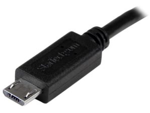 Cable StarTech.com Adaptador USB OTG, Micro USB Macho - Micro USB Macho, 20cm, Negro MICRO USB A MICRO USB .
