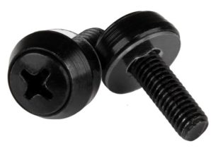 Paquete de 50 Tornillos StarTech.com de Montaje M5 x 12mm, Negro DE MONTAJE RACK M5X12MM NEGRO