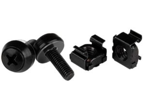 100 TORNILLOS TUERCAS JAULA CAGE NUTS M5 PARA RACK NEGRO .
