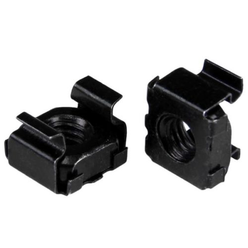 StarTech.com Paquete de 100 Tuercas Enjauladas M6, Negro ENJAULADAS CAGE NUTS