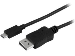 StarTech.com Cable Adaptador USB C - DisplayPort, 1 Metro, Negro DISPLAYPORT 1M 4K 60HZ .