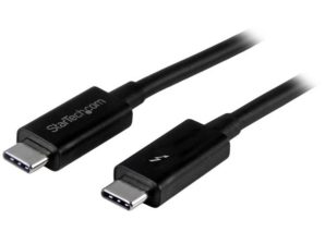 StarTech.com Cable Thunderbolt 3 USB-C (24-pin) Macho, 2 Metros, Negro - Compatible con Thunderbolt, DisplayPort y USB 40GBPS COMPATIBLE USB .