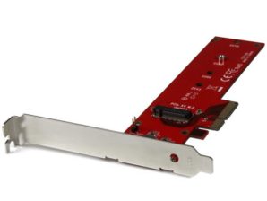 StarTech.com Tarjeta PCI Express x4 M.2 para SSD, Rojo PARA SSD NGFF AHCI