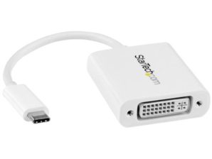 StarTech.com Adaptador USB-C Macho - DVI Hembra, Blanco USB 3.1 TYPE-C BLANCO .