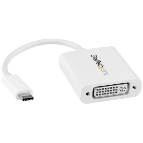 StarTech.com Adaptador USB-C Macho - DVI Hembra, Blanco USB 3.1 TYPE-C BLANCO .