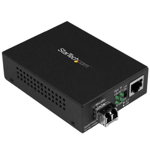 StarTech.com Convertidor de Medios Ethernet Gigabit a Fibra Multimodo LC, 550 Metros MULTIMODO ETHERNET 1GB 550M .